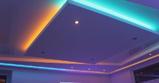 Натяжной потолок с подсветкой Кинешма, цена от 2155 руб.